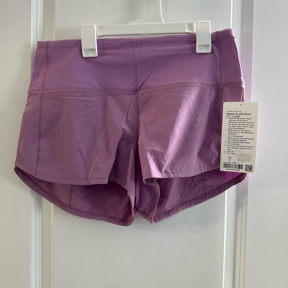NWT lululemon speed shorts hi-rise 2.5” - Picture 3 of 4